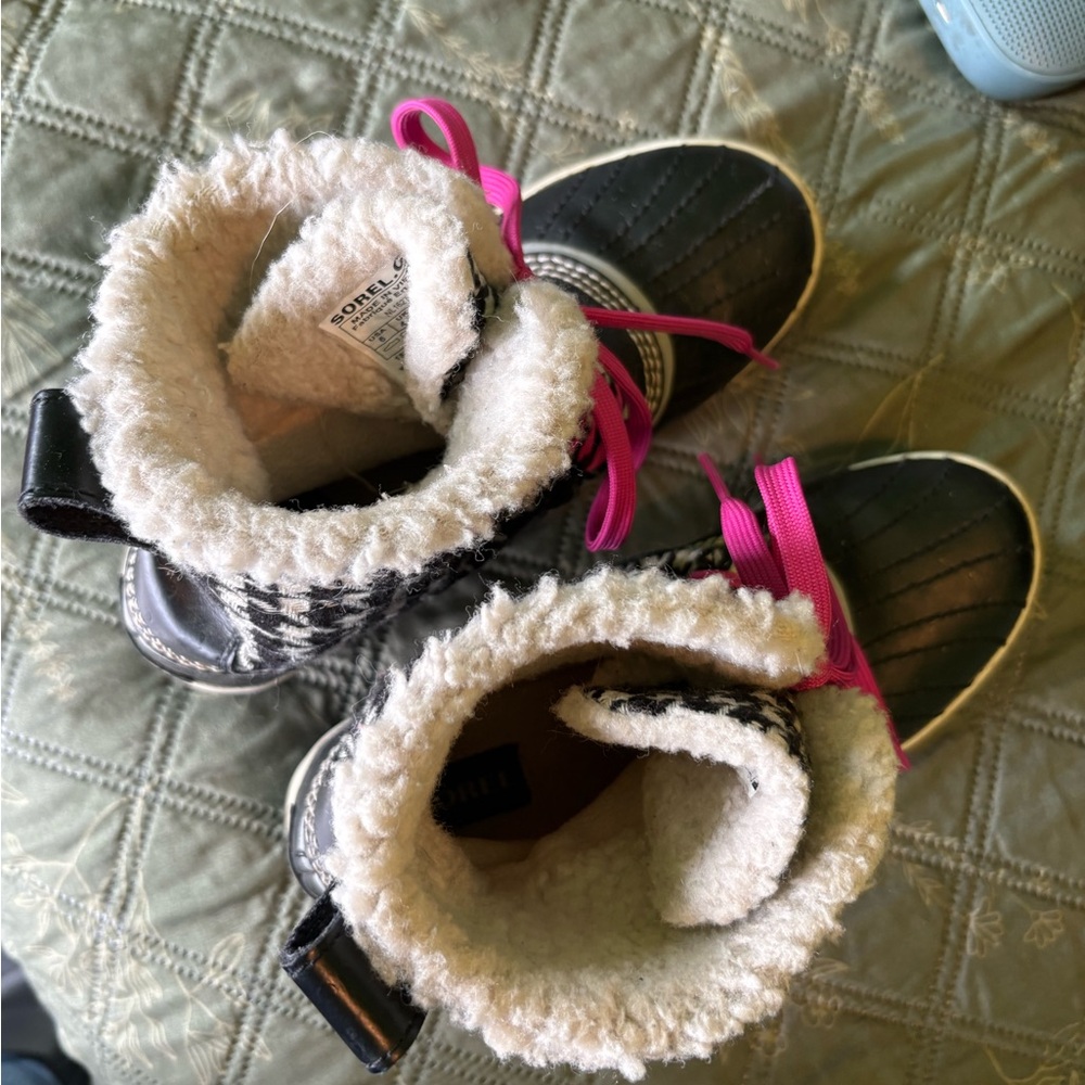 Sorel houndstooth rugged arctic mountain boots winter ankle booties size 6 - Picture 7 of 8